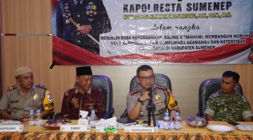 Rangkul 15 Kepala Desa dan Tokoh Masyarakat, Kapolresta Sumenep Perkuat Kamtibmas